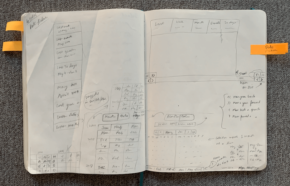 DatePicker sketches